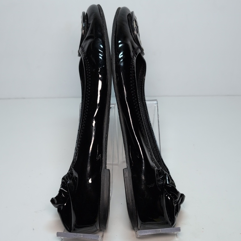 Tory Burch Minnie slip on leather glossy ballerina flats woman's size 7 - Picture 8 of 16